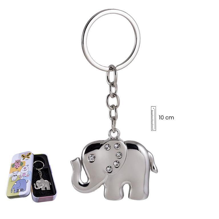 Llavero Elefante en lata decorada