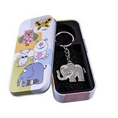 Llavero Elefante en lata decorada [1]