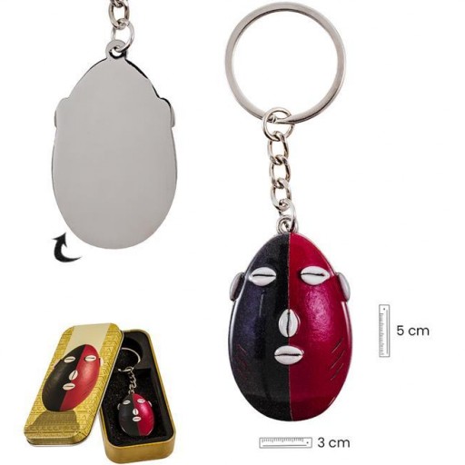 Llavero Cabeza Eleguá en Lata decorada [1]