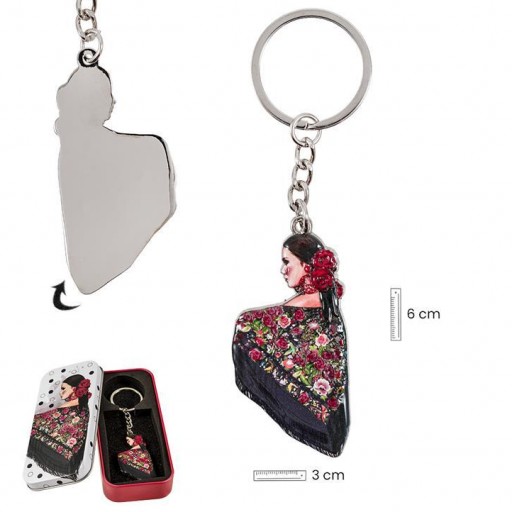 Llavero Flamenca en Lata decorada [0]