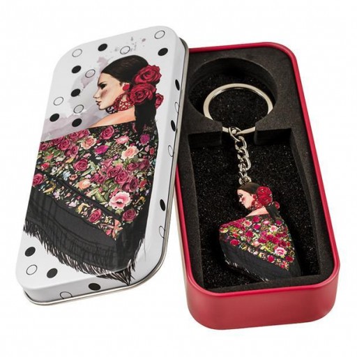 Llavero Flamenca en Lata decorada [1]