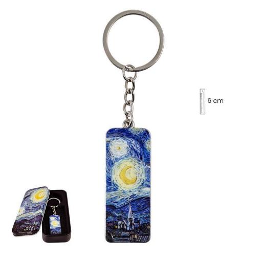 Llavero Noche Estrellada de Van Gogh en Lata decorada [0]