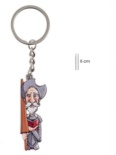 Llavero Quijote en Lata decorada