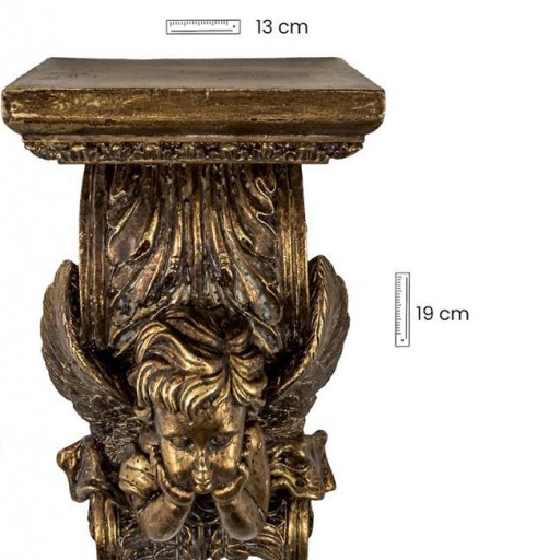 Ménsula ángel dorada 19 cm para colgar [2]