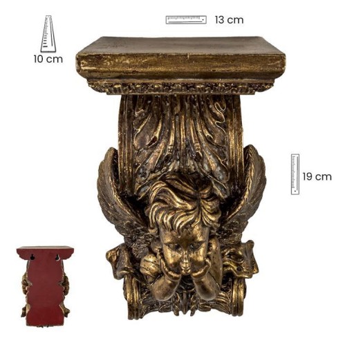Ménsula ángel dorada 19 cm para colgar [4]