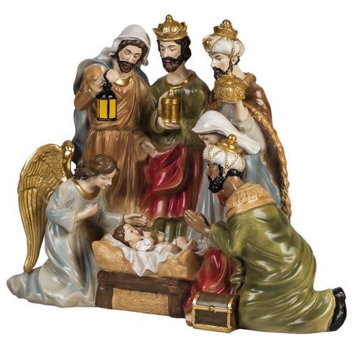 Misterio en una pieza de 30 cm con Reyes y ángel [1]