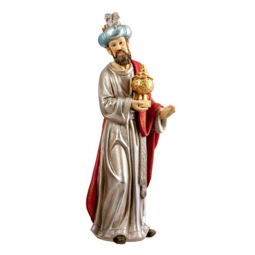 Belén Misterio con Reyes de 30 cm tonos Plata [4]