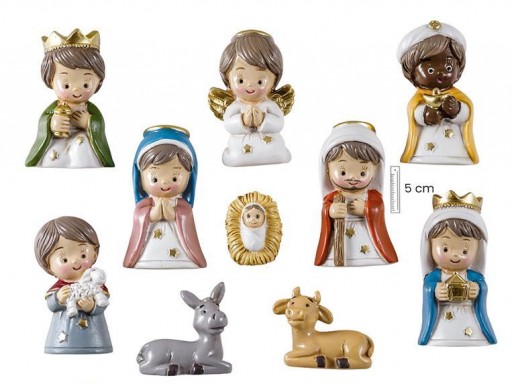 Belén Misterio Imán 10 piezas 5 cm [0]