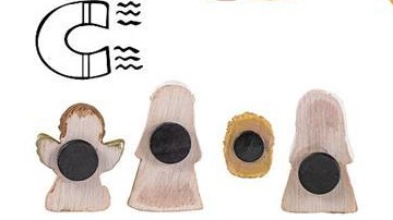 Belén Misterio Imán 4 piezas 5 cm [1]