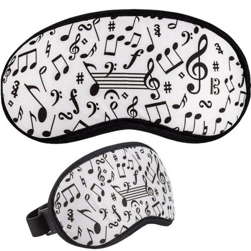 Set cojín viaje con antifaz decorado Musical [3]