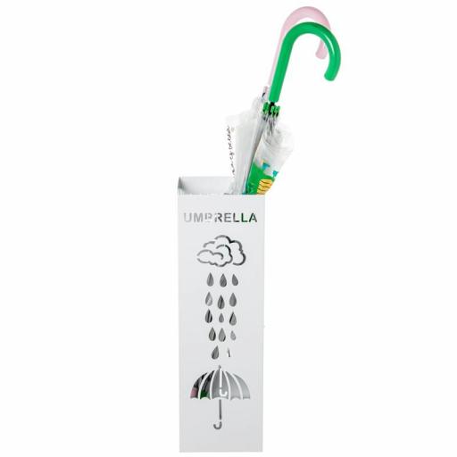 Paragüero Metal Cuadrado Blanco Umbrella [1]