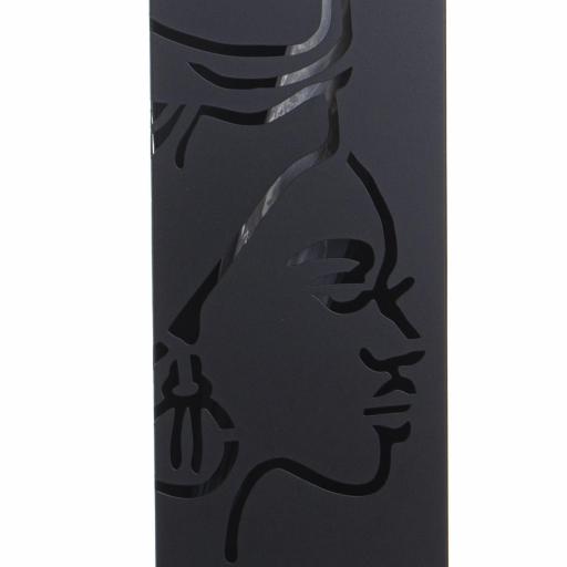 Paragüero Metal Cuadrado Cara Negro [1]