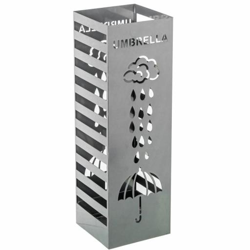 Paragüero Metal Cuadrado Plateado Umbrella [1]