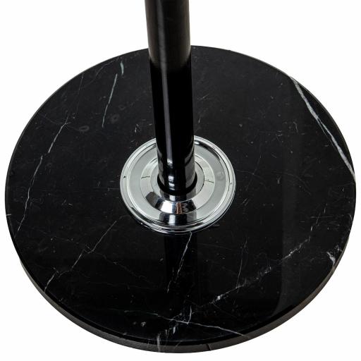 Perchero Suelo Metal negro Base Mármol negro con paragüero [5]