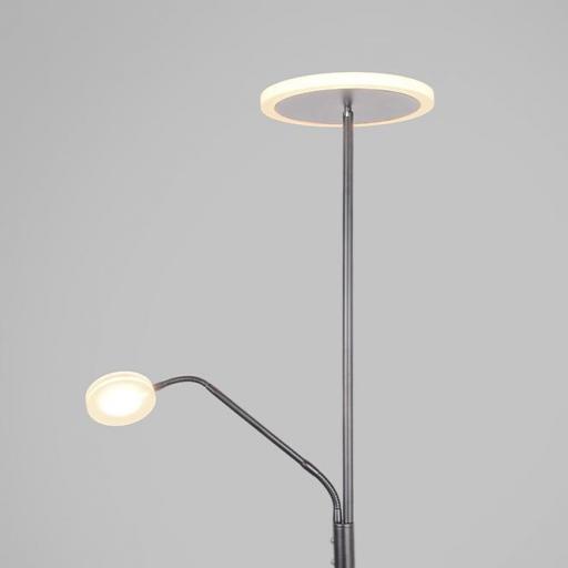 Lámpara Pie Led Bayani Niquel Plata [3]