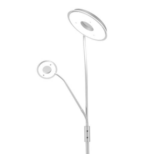 Lámpara Pie Led Genova Plata [1]
