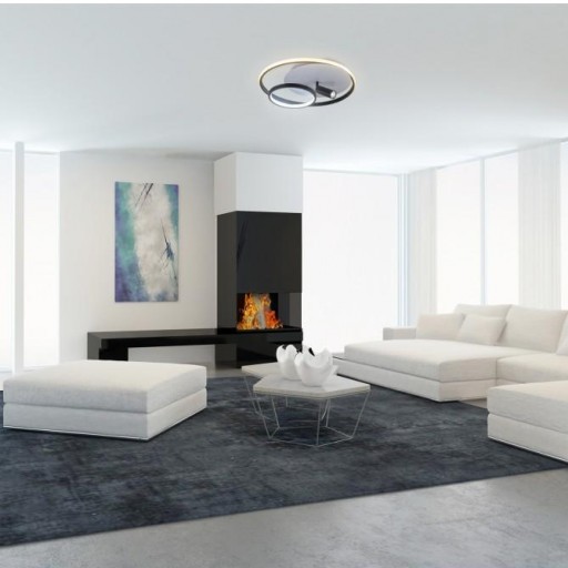 Plafón Led Garona 64w + 7w Negro blanco [1]