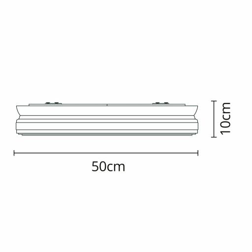 Plafón Titan Blanco 50 cm con Mando [3]