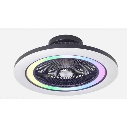 Ventilador Plafón Antártida Negro DC RGB [0]