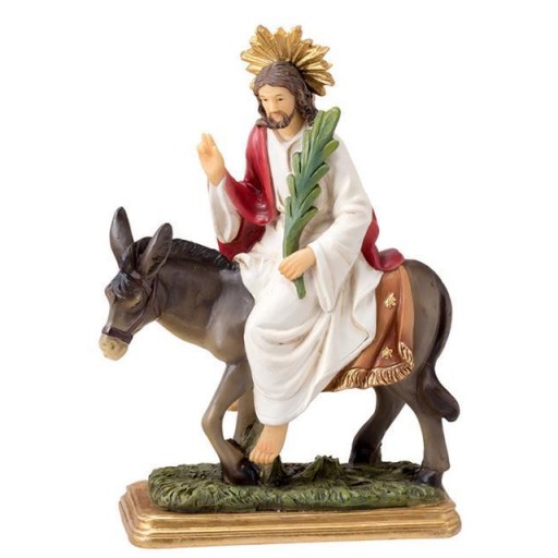 Jesús en borriquilla 20 cm