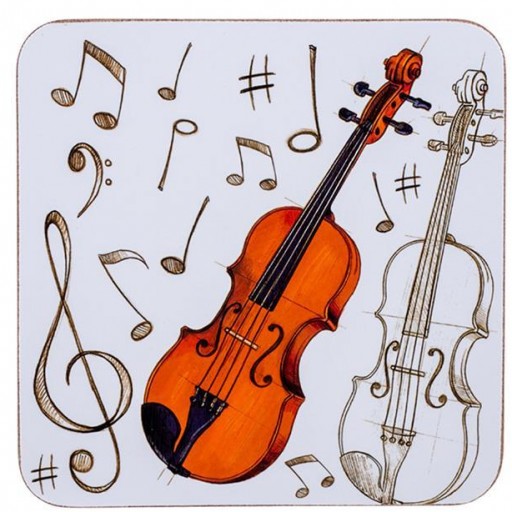 Juego 6 Posavasos con Instrumentos Musicales [5]