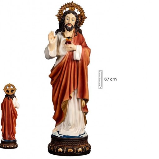 Cristo Sagrado Corazón de Jesús 67 cm [0]