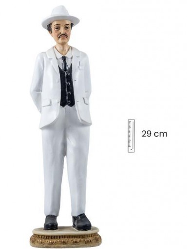 San José Gregorio 30 cm Traje blanco [0]