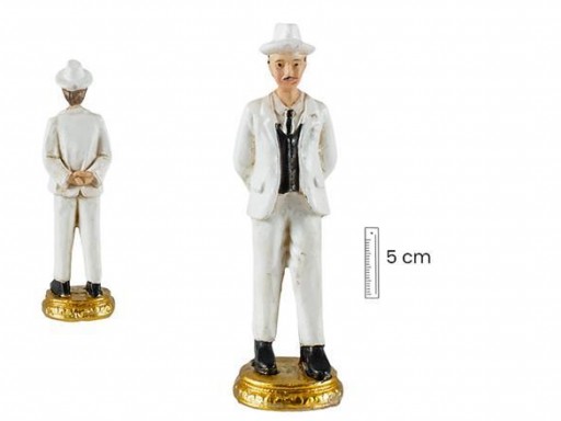 San José Gregorio vestido de Blanco de 5 cm en lata decorada [0]