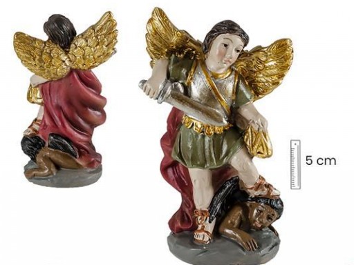 Arcángel San Miguel 5 cm en lata decorada [0]