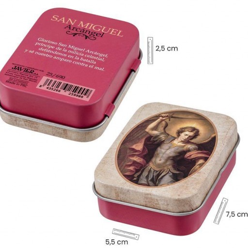 Arcángel San Miguel 5 cm en lata decorada [2]