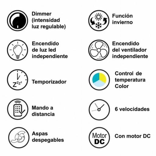 Ventilador Retráctil DC Diana Blanco [6]