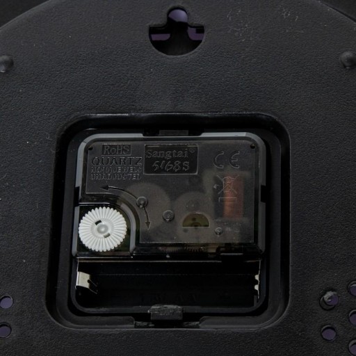 Reloj Pared Aluminio Plata Mate  Redondo de 35 cm Esfera Blanca [4]