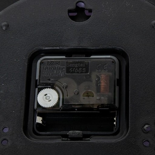 Reloj Pared Aluminio Plata Mate Redondo de 30 cm Esfera Blanca [4]