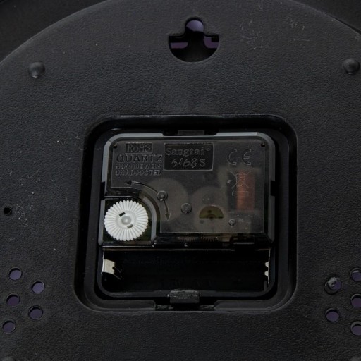 Reloj Pared Aluminio Dorado Redondo de 30 cm Esfera dorada [3]