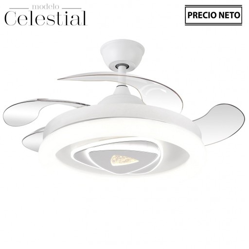 Ventilador Retráctil DC Celestial blanco
