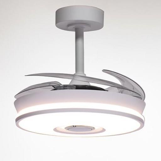 Ventilador DC Colors Blanco APP y Bluetooth con RGB Mini [1]