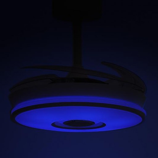 Ventilador DC Colors Blanco APP y Bluetooth con RGB Mini [4]