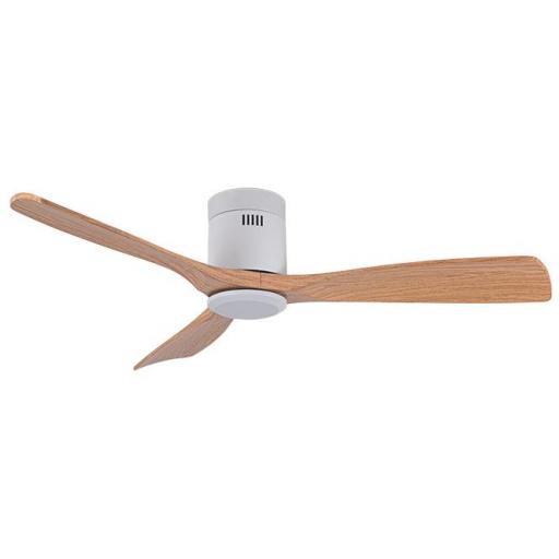 Ventilador Céfiro OFF Blanco Madera DC de 130 cm sin Luz