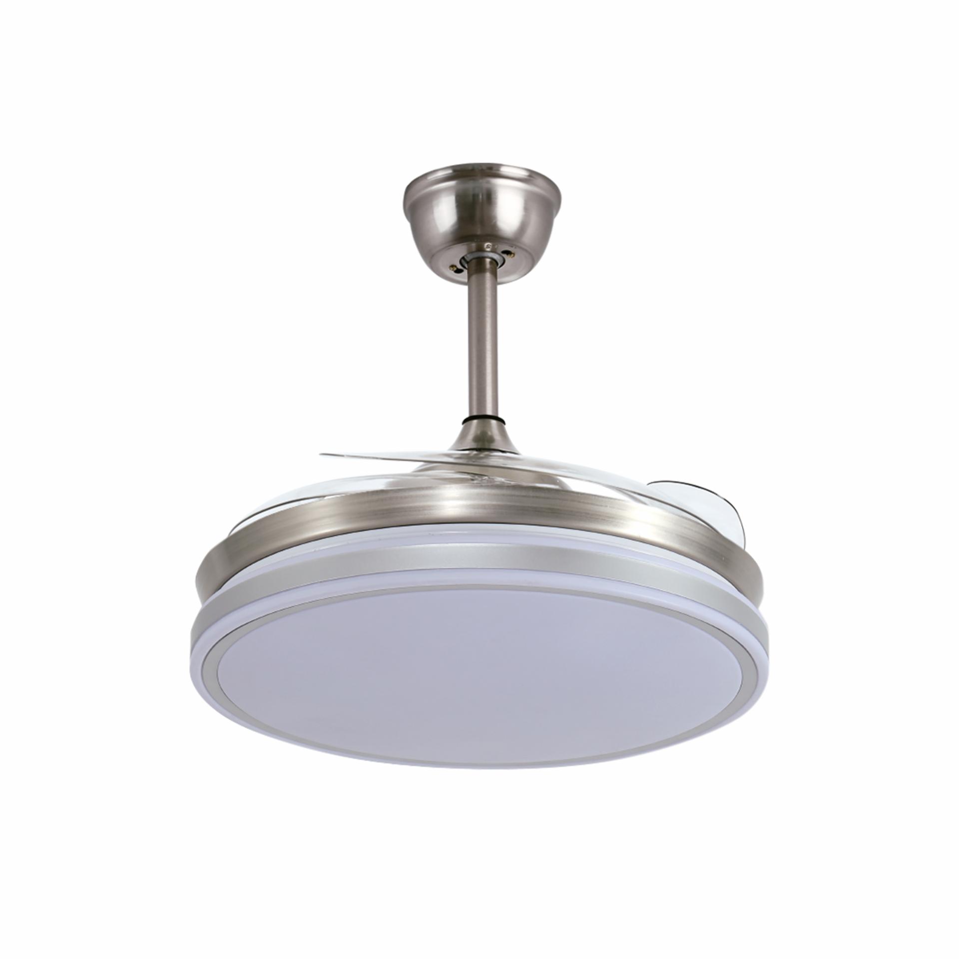 Ventilador LED con aspas retráctiles Kai – Fabrilamp 
