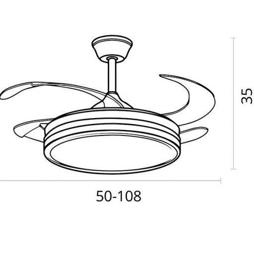 Ventilador Retráctil DC Cuero New Asgard [1]
