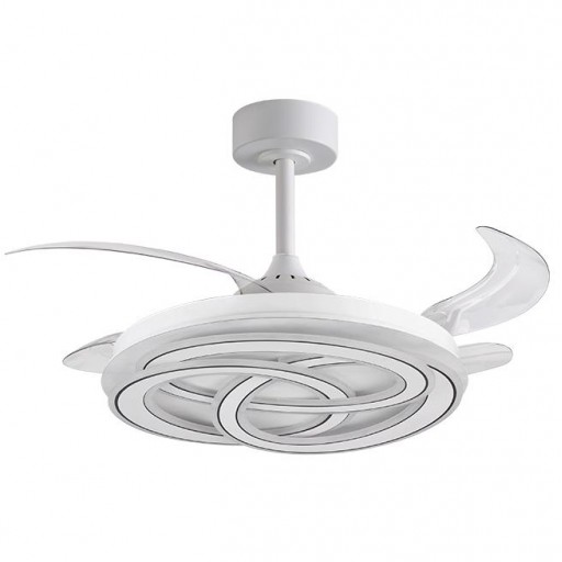 Ventilador Retráctil DC Blanco Nudos Led 200w  [1]