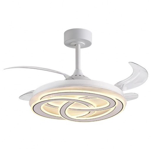 Ventilador Retráctil DC Blanco Nudos Led 200w  [2]