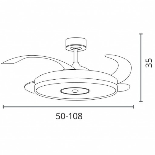 Ventilador DC Colors Blanco APP y Bluetooth [2]