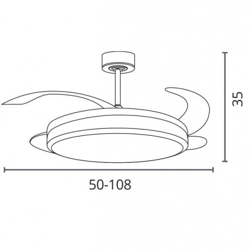 Ventilador DC Riga Blanco  [1]