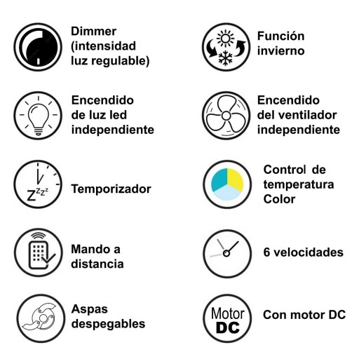 Ventilador Retráctil DC Blissful Negro [4]