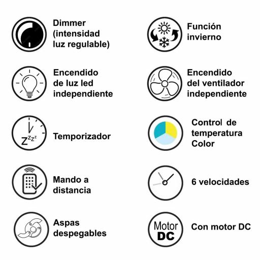 Ventilador Retráctil DC Siroco Blanco [4]
