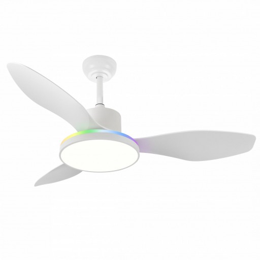 Ventilador Mandala Blanco RGB Motor DC 120 cm
