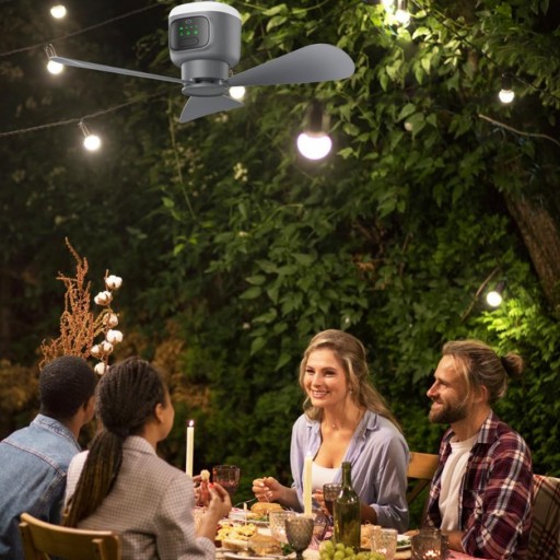 Ventilador Recargable Alvent exterior Dc con Mando [2]