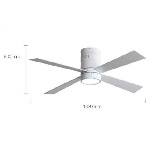 Ventilador Buster Blanco Motor DC 132 cm [3]