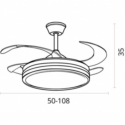 Ventilador Retráctil DC Dune Eco blanco [4]